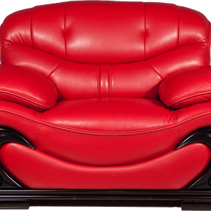 Red armchair PNG image