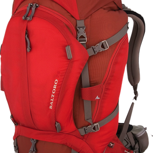 Red backpack PNG image