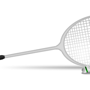 Badminton racket PNG image