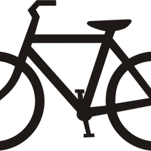 Bicycle black siluete PNG image