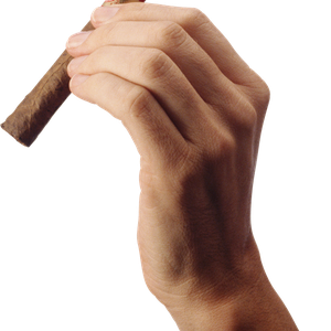 Cigarette in hand PNG image