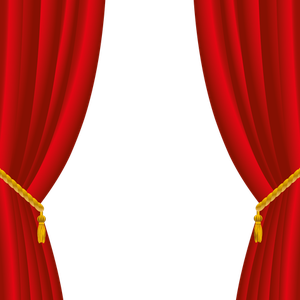 Red curtains PNG