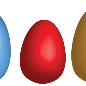 Colored eggs PNG image