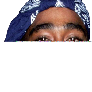 Tupac face PNG image