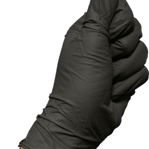 Glove on hand PNG image