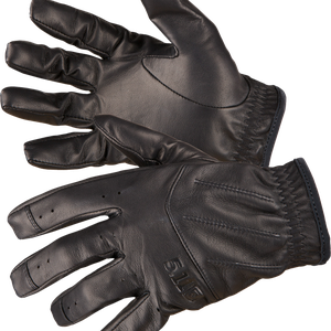 Black leather gloves PNG image