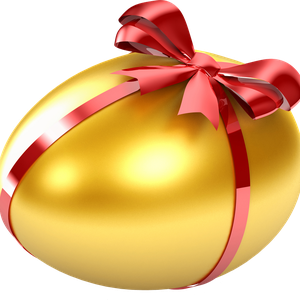 Gold egg PNG image