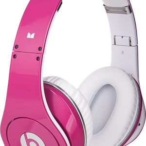 Pink headphones PNG image