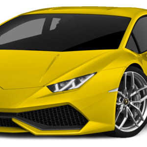 Yellow Lamborghini PNG image