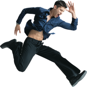 Man jumping PNG image