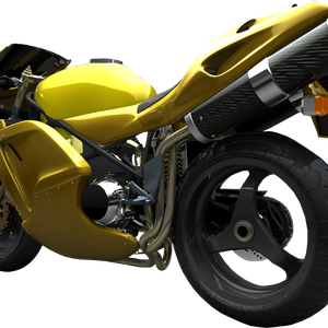 Yellow moto PNG image