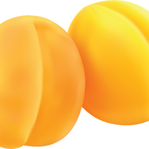 Yellow peach PNG image