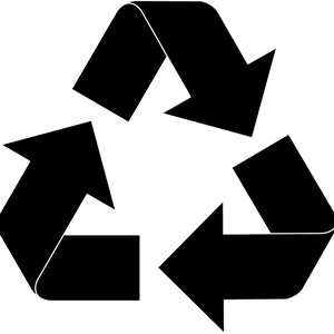 Recycle black icon PNG
