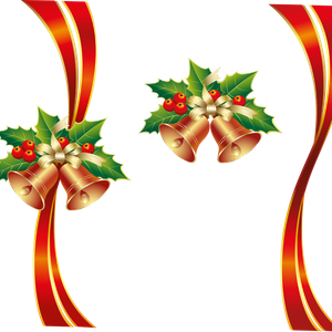 Christmas ribbon PNG image