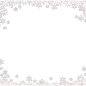 Snowflakes border frame PNG image