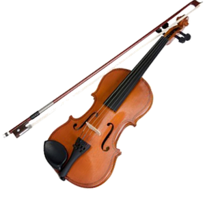 Violin and bow PNG