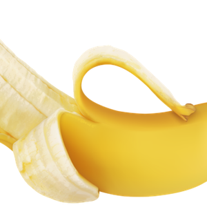 Banana PNG peeled image