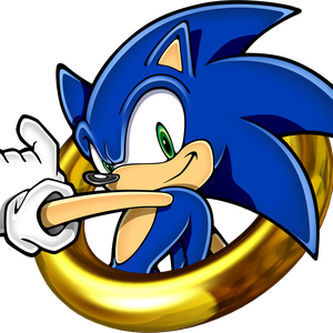 Sonic the Hedgehog in ring PNG