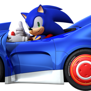 Sonic the Hedgehog car PNG